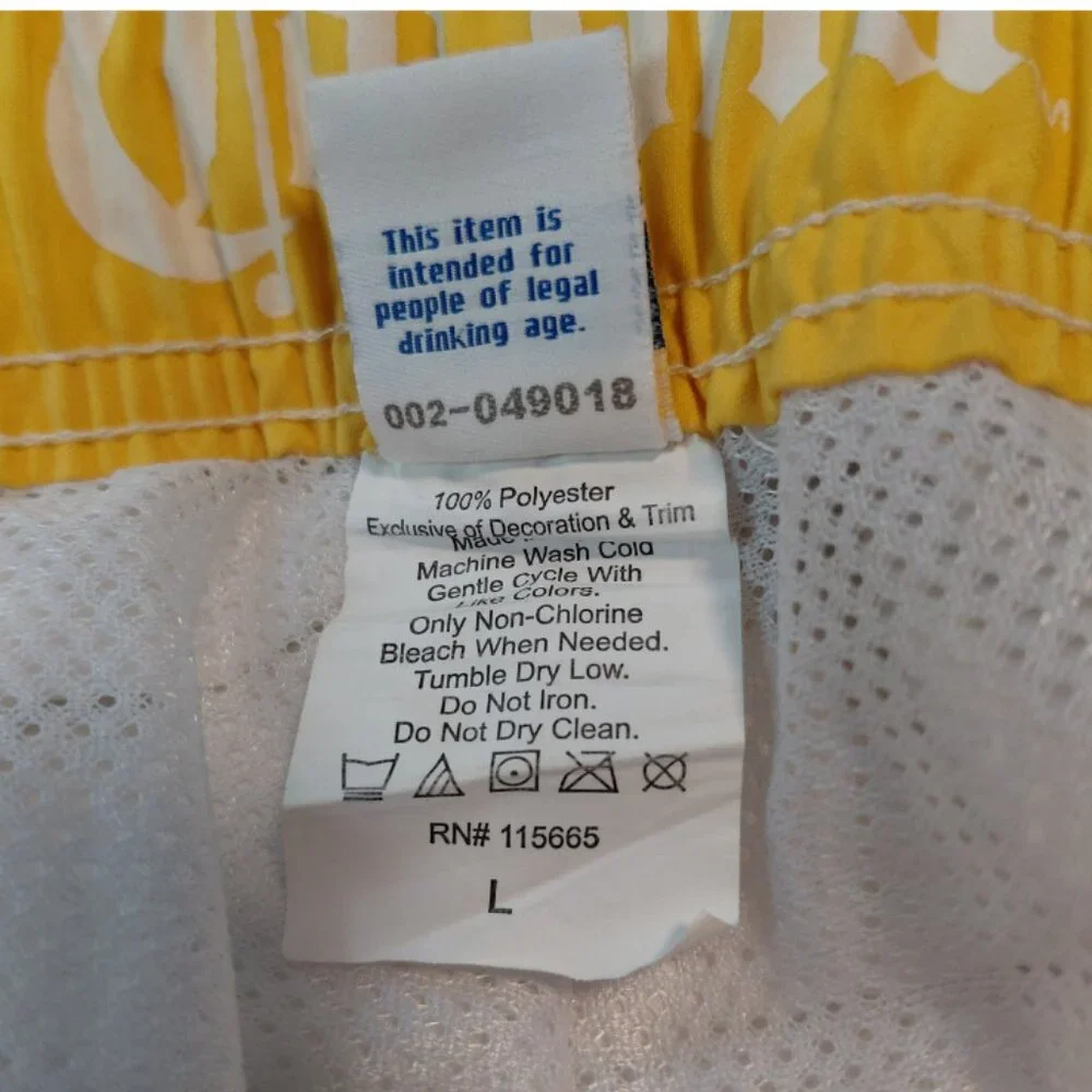 Y2K Corona Extra Men's Swim Trunks Board Shorts Large - Picture 10 of 12